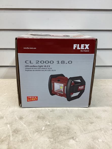 Flex CL 2000 LED Floodlight- Battery Powered, Light Only, 18v