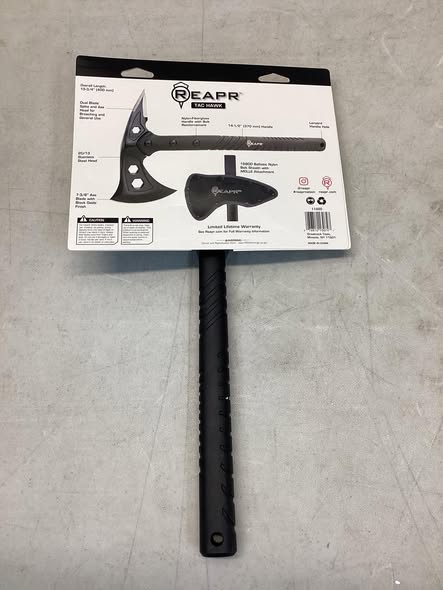 Reapr 11000 TAC Hawk Axe, Stainless Steel Blade, Nylon-Filled Fiberglass Handle, Comfort Grip Handle, 15-3/4 in L