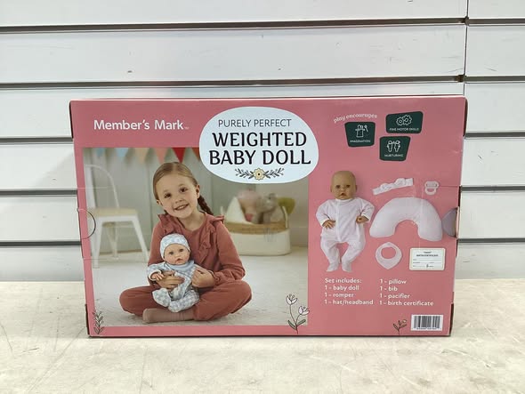 Member's Mark Purely Perfect 15.5” Soft Weighted Baby Doll