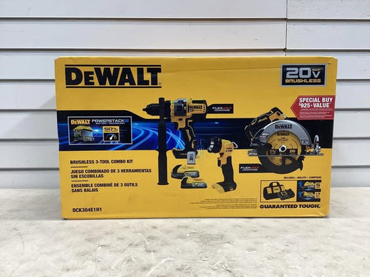 DEWALT 20V MAX Lithium-Ion Cordless 3-Tool Combo Kit with 5.0 Ah Battery and 1.7 Ah Battery
