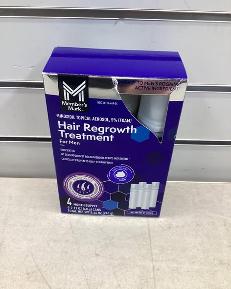 Member's Mark Minoxidil 5% 120 Day Foam, 8.44 oz.