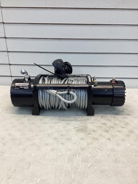 Ultra-Tow 12 Volt DC-Powered Off-Road Vehicle Winch, 12,000-Lb. Capacity, Galvanized Wire Rope - Lightly Used