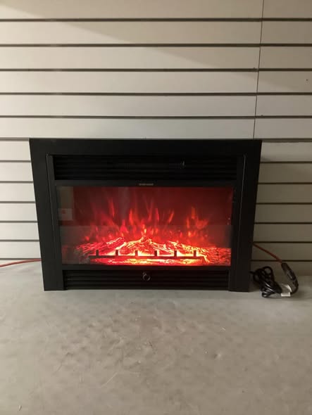 Costway 28.5 Inch Electric Fireplace Recessed with 3 Flame Colors
