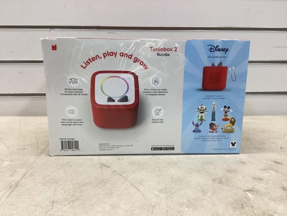 Tonies Disney Toniebox 2 Bundle with 6 Tonies Sunset Red