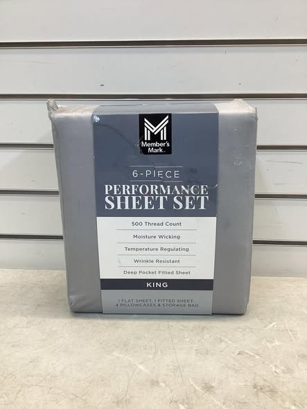 Sheet Set - Member's Mark Performance 500-Thread-Count Solid Sheet Set, King Size
