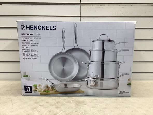 Henckels 11-Piece Stainless Steel Tri-Ply Clad Cookware Set