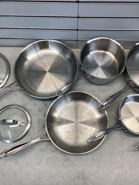 Henckels 11-Piece Stainless Steel Tri-Ply Clad Cookware Set - Lightly Used