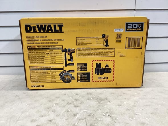 DEWALT 20V MAX Lithium-Ion Cordless 3-Tool Combo Kit with 5.0 Ah Battery and 1.7 Ah Battery