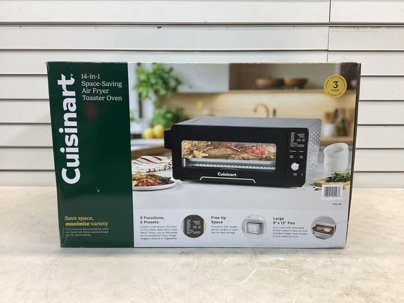 Air Fryer - Cuisinart 14-in-1 Space-Saving Digital Air Fryer Oven with 2-in-1 9"x13" Pan - Lightly Used