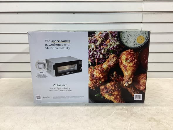 Air Fryer - Cuisinart 14-in-1 Space-Saving Digital Air Fryer Oven with 2-in-1 9"x13" Pan - Lightly Used
