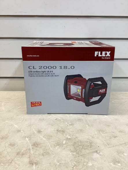 Flex CL 2000 LED Floodlight- Battery Powered, Light Only, 18v