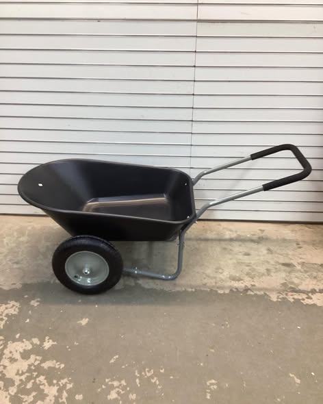 Costway 2 Tire Wheelbarrow Cart Heavy-duty Dolly Utility Cart Green