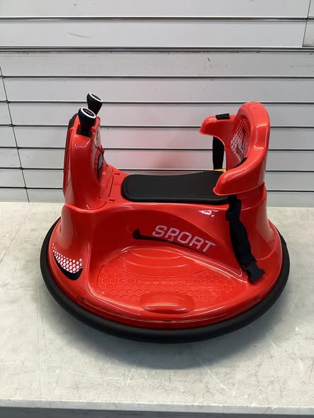 Kids Ride On - Costway 12V Bumper Car for Kids Toddlers Electric Ride On Car Vehicle with 360° Spin Red