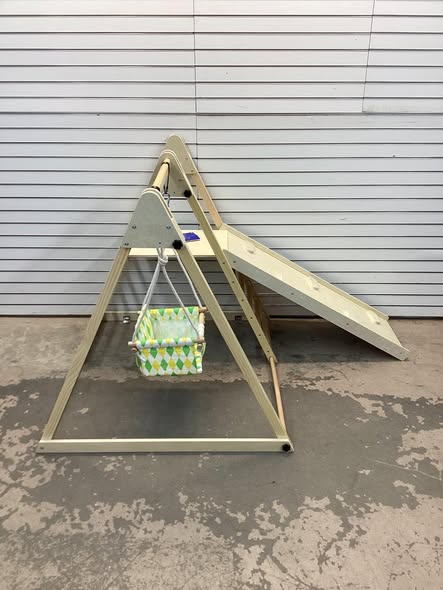 Jungle Gym - 4-in-1 Indoor Jungle Gym with Baby Swing and Climbing Ramp