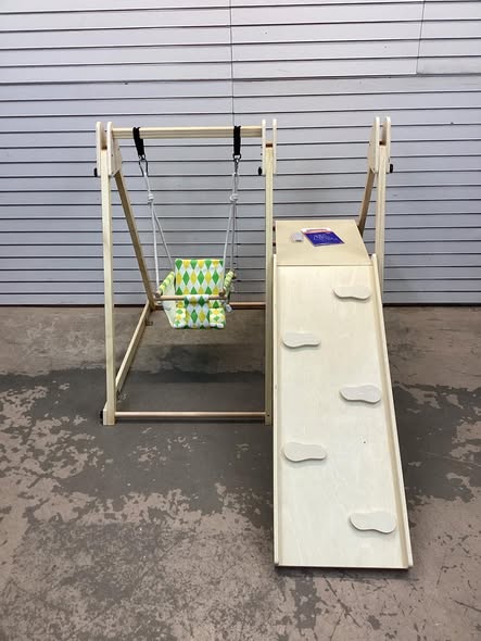 Jungle Gym - 4-in-1 Indoor Jungle Gym with Baby Swing and Climbing Ramp