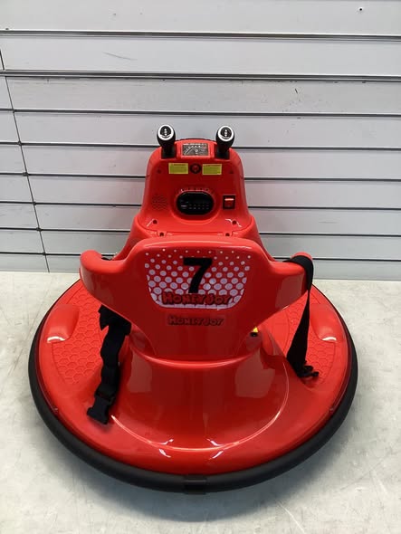 Kids Ride On - Costway 12V Bumper Car for Kids Toddlers Electric Ride On Car Vehicle with 360° Spin Red