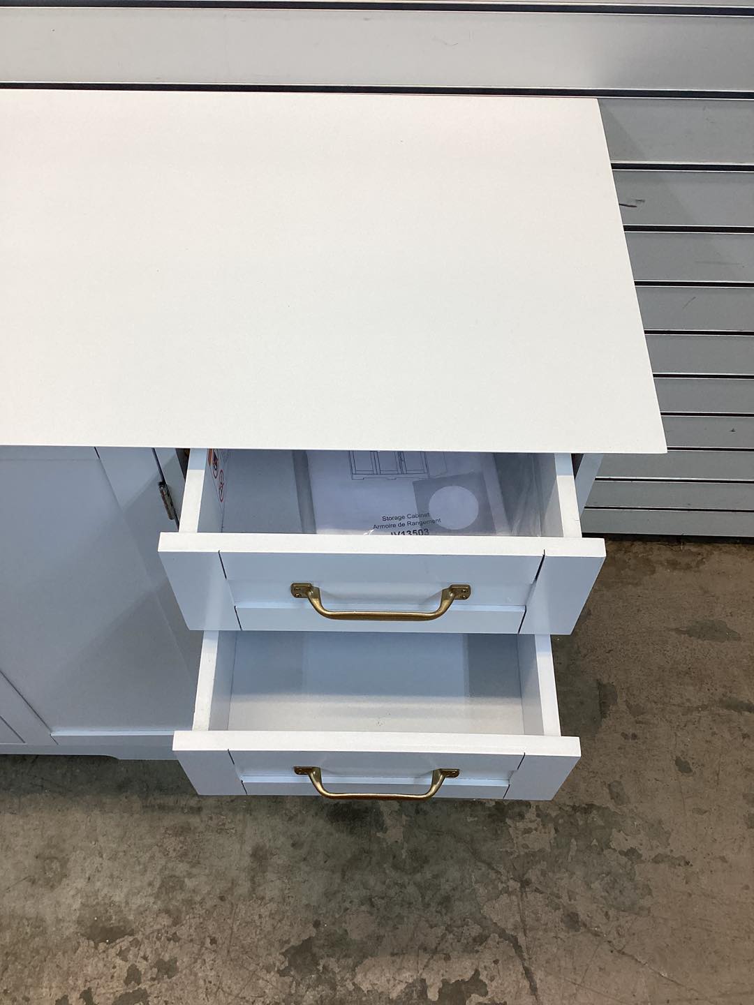 Costway 40 in. Modern Kitchen Sideboard Buffet Cabinet with 2 Drawers & Adjustable Shelf