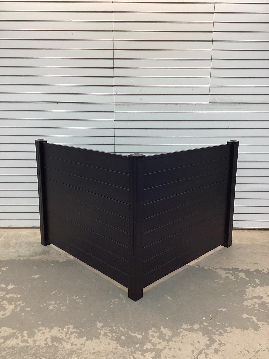 Outdoor PVC Air Conditioner Fence with 20 Inch Long Stakes