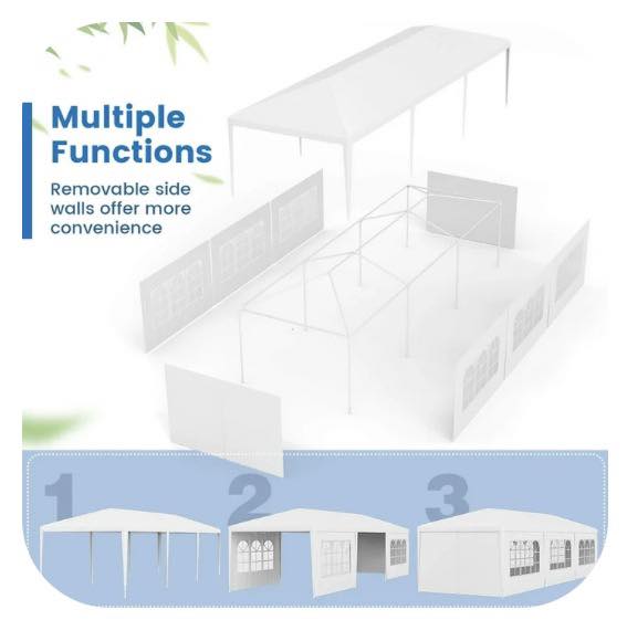 Costway 10'x30' Outdoor Party Wedding Tent Canopy Heavy duty Gazebo