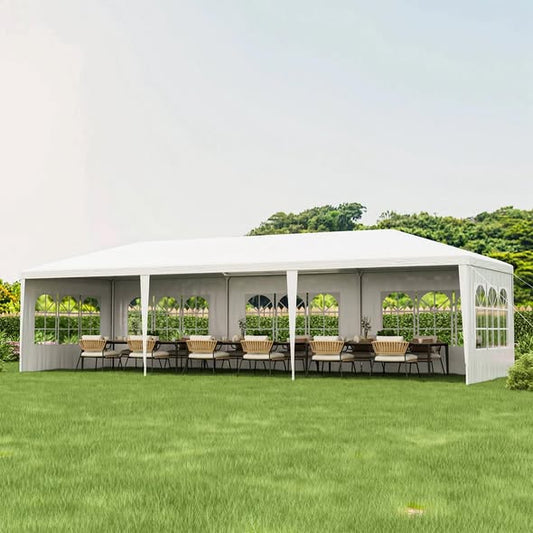 Costway 10'x30' Outdoor Party Wedding Tent Canopy Heavy duty Gazebo