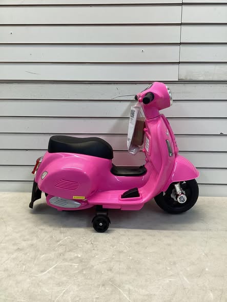 Kids Ride on Motorcycle Licensed Vespa with LED Headlight and Horn Sound