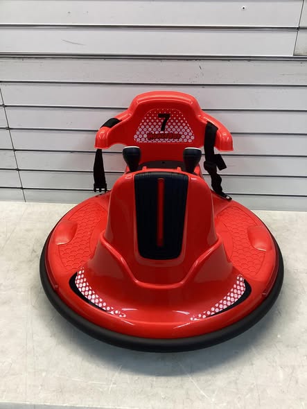 Kids Ride On - Costway 12V Bumper Car for Kids Toddlers Electric Ride On Car Vehicle with 360° Spin Red