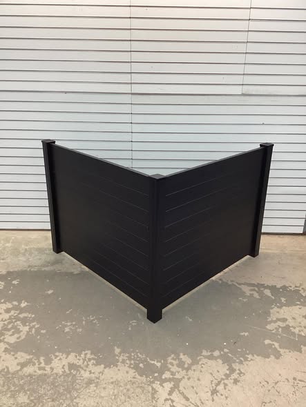 Outdoor PVC Air Conditioner Fence with 20 Inch Long Stakes