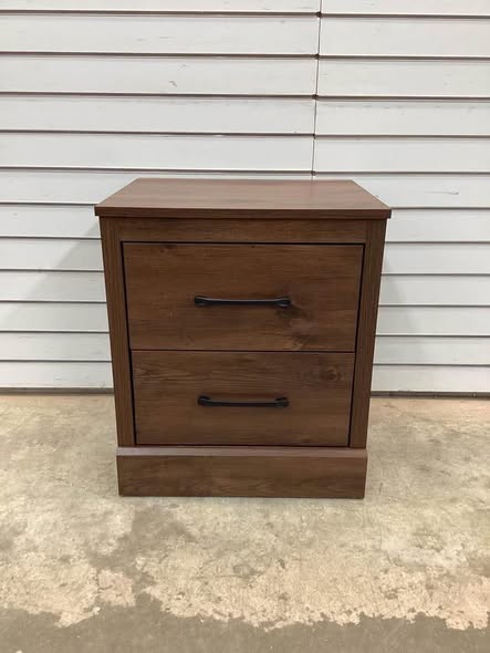 2-Costway Drawer Nightstand Bedside Table
