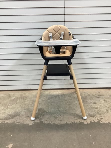Costway 6-in-1 Baby Upholstered High Chair with Removable Dishwasher and Safety Harness