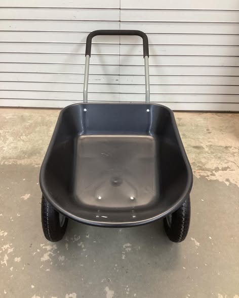 Costway 2 Tire Wheelbarrow Cart Heavy-duty Dolly Utility Cart Green