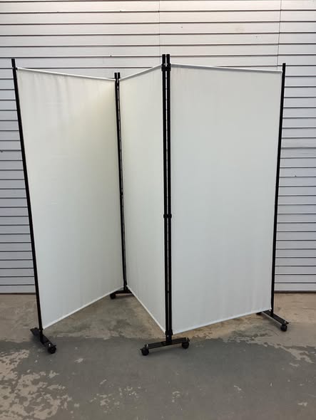 Costway 3-Panel Folding Room Divider 6Ft Rolling Privacy Screen