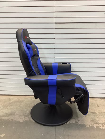Goplus Massage Gaming Recliner Height Adjustable Racing Swivel Chair with Cup Holder