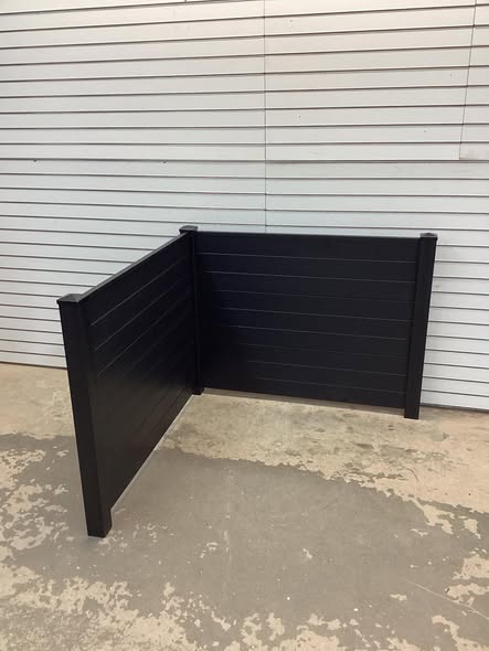 Outdoor PVC Air Conditioner Fence with 20 Inch Long Stakes