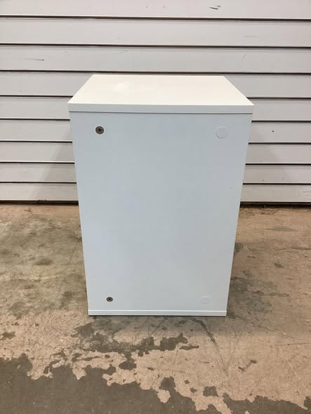 Costway S-Shaped Side Table with Unique S-shaped Frame and 2 Open Compartments