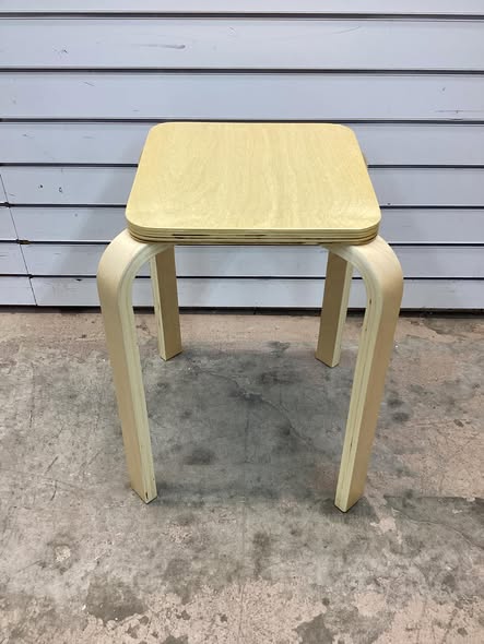 Costway Set of 4 Square Stackable Wooden Stools