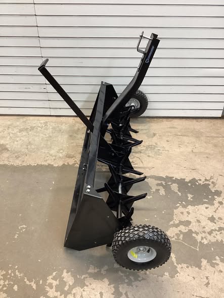 Strongway Tow-Behind Plug Lawn Aerator, 48in.W, 32 Coring Plugs. Has scratches .