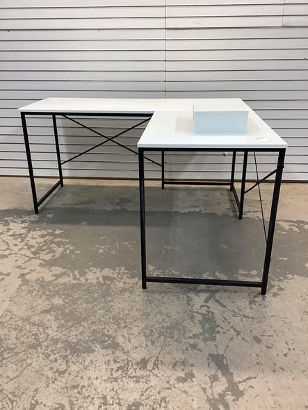 Costway L-Shaped Long Reversible Computer Desk with Monitor Stand