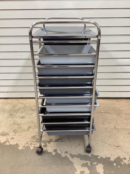Costway 14 Drawer Rolling Storage Cart Tools Scrapbook Paper Office School Organizer