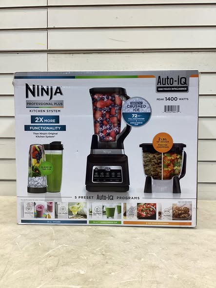Ninja Professional Plus Kitchen System Blender and 8-Cup Food Processor with Auto-iQ