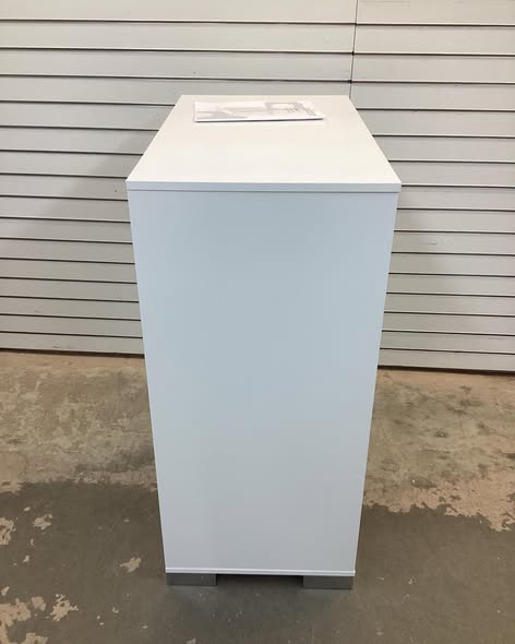 Dresser - Costway 4 Drawer Storage Cabinet with Metal Legs & Handles