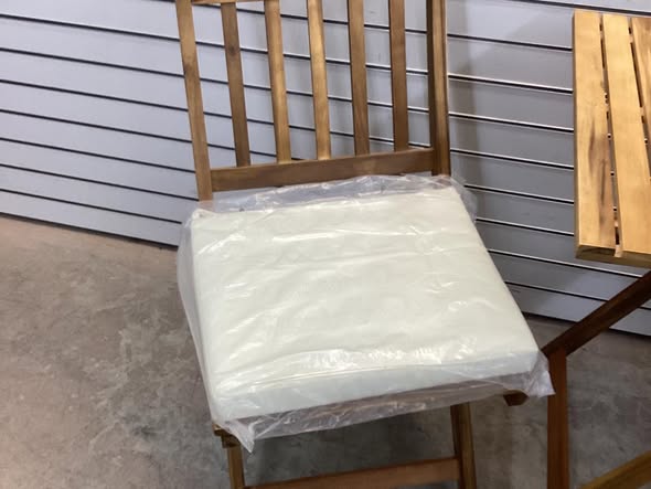 Costway 3-Piece Folding Bistro Set with Removable Seat Cushions