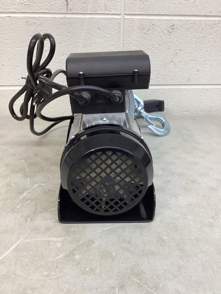 Hoist - Strongway Electric Cable Hoist, 550-Lb. Single Line Capacity/1100-Lb. Double Line Capacity, 38ft./19ft. Lift. Has cracked stopper .