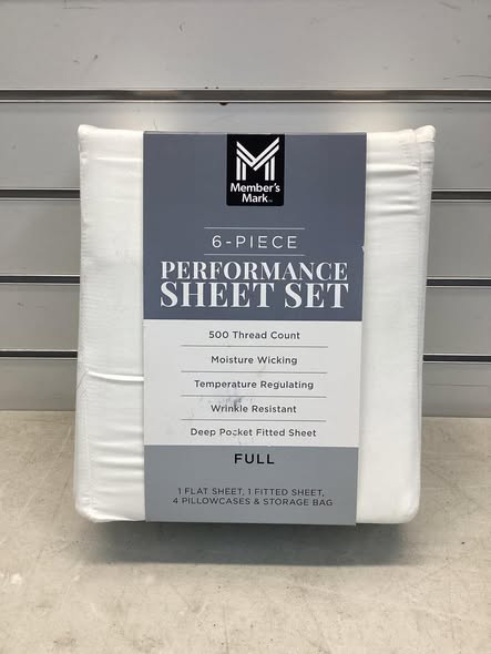 Member's Mark Performance 500-Thread-Count Solid Sheet Set - Full Size