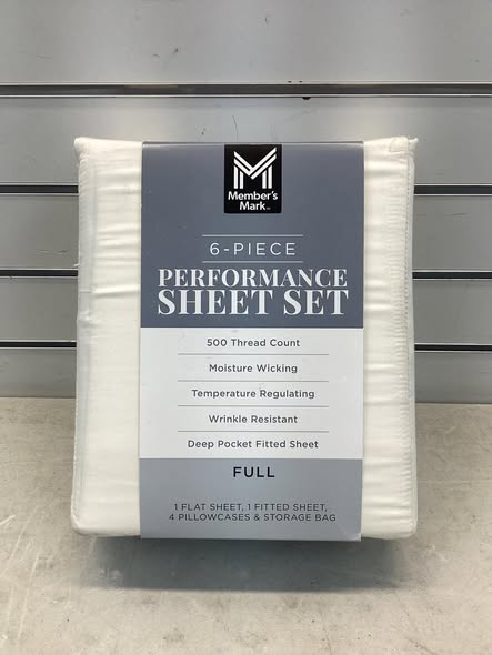 Member's Mark Performance 500-Thread-Count Solid Sheet Set - Full Size