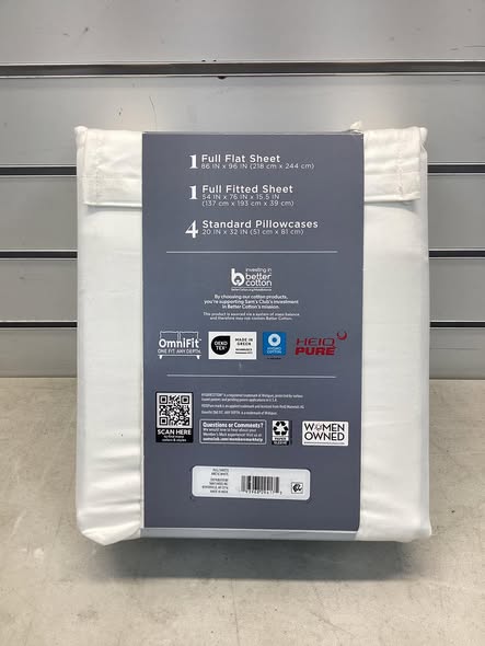 Member's Mark Performance 500-Thread-Count Solid Sheet Set - Full Size