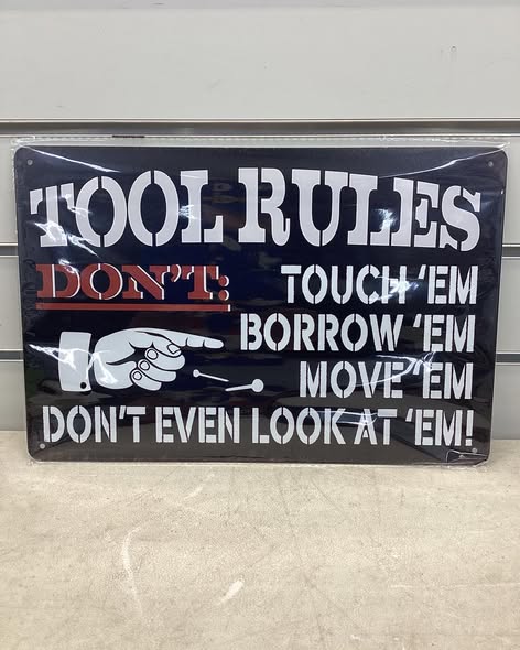 8x12 metal sign