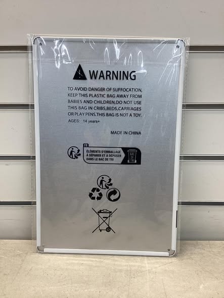 8x12 metal sign.
