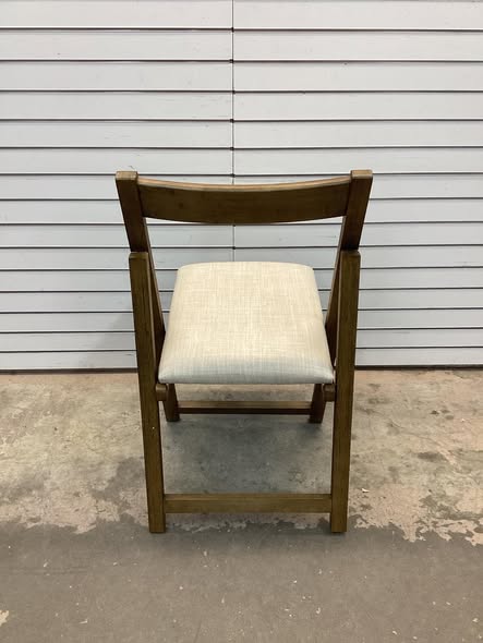 Costway Folding Upholstered Dining Chair Set of 4 with Curved Backrest