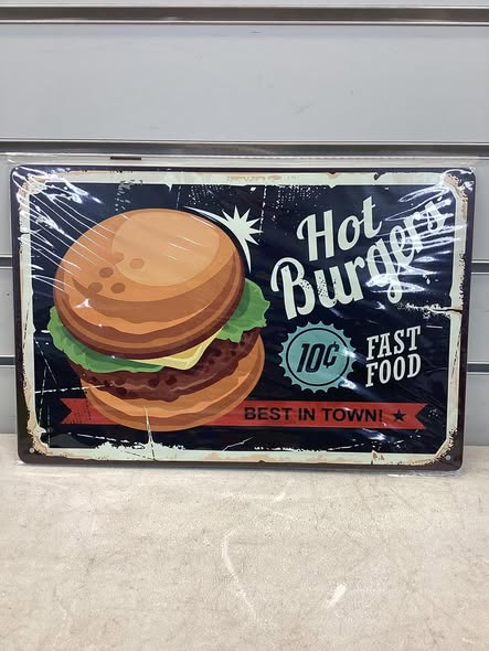8x12 metal sign.
