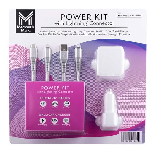 Member's Mark Lightning USB Power PD Kit